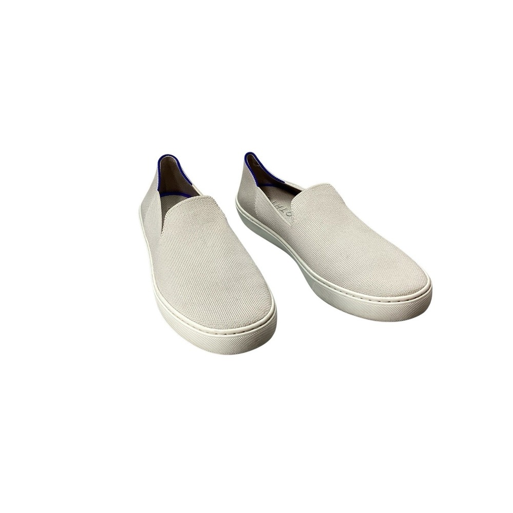 Rothy's Women's The Original Slip‎ On Sneaker White Sand Textile Size 10
